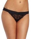 b.tempt'd by Wacoal Women's Bel Fiore Bikini Panty, Night/Vanilla Ice, Medium