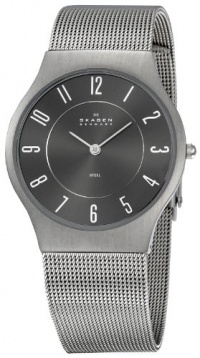 Skagen Men's SK233LSSMC Steel Black Dial Watch Skagen Men's SK233LSSMC Steel Black Dial Watch