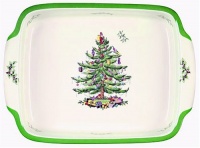 Spode Christmas Tree Rectangular Handled Dish Spode Christmas Tree Rectangular Handled Dish