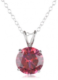 Sterling Silver Swarovski Cubic Zirconia Brilliance-Cut Pendant Necklace, (3.5 cttw), 18 Sterling Silver Swarovski Cubic Zirconia Brilliance-Cut Pendant Necklace, (3.5 cttw), 18