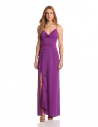 BCBGMAXAZRIA Women's Hedi Draped Gown With Criss Cross Back BCBGMAXAZRIA Women's Hedi Draped Gown With Criss Cross Back
