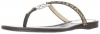 Calvin Klein Women's Janine Cheetah Thong Sandal,Beige/Black,6.5 M US