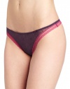 Calvin Klein Women's Brief Panty Encounters Thong, Sultan, Small