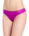 Calvin Klein Women's Second Skin Thong Panty, Dynasty, Medium