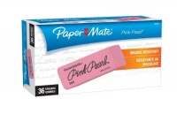 Paper Mate Pink Pearl Premium Erasers (70525) Pack of 36 Paper Mate Pink Pearl Premium Erasers (70525) Pack of 36