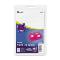 Avery Removable Print or Write Labels, White, 0.5 x 0.75 Inches, Pack of 1008 (5418) Avery Removable Print or Write Labels, White, 0.5 x 0.75 Inches, Pack of 1008 (5418)