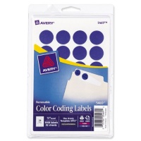 Avery Print/Write Self-Adhesive Removable Labels, 0.75 Inch Diameter, Dark Blue, 1,008 per Pack (05469) Avery Print/Write Self-Adhesive Removable Labels, 0.75 Inch Diameter, Dark Blue, 1,008 per Pack (05469)