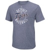 MLB Majestic Detroit Tigers The Big Time Fashion Tri-Blend T-Shirt - Navy Blue