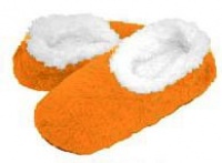 Snoozies Womens Fleece Lined Footies, Neon Brights, Orange, Medium Snoozies Womens Fleece Lined Footies, Neon Brights, Orange, Medium