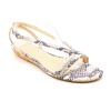 Calvin Klein Bev Womens Open Toe Animal Print Leather Slingback Sandals Shoes