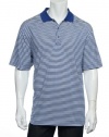 Izod Glof Men's Blue Horizontal Striped Polo Shirt