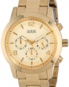 GUESS Men's U15061G2  Chronograph Goldtine Stainless Steel Watch