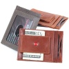 Genuine Leather Money Clip front pocket wallet with magnet clip and card ID Case