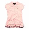 Polo By Ralph Lauren Toddler Girls Big Pony Short Sleeve Polo Dress (2T - Toddler, Pink)