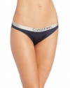 Calvin Klein Women's Metallic Chrome Micro Bikini Panty