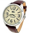 Lacoste Montreal Brown Leather Strap Mens Watch 2010618