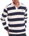 The Savile Row Company Men's Savile Row Stripe Rugby Jersey
