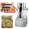 Cuisinart FP-12DC Elite Collection 12-cup Food Processor Die Cast + Kamenstein Mini Measuring Spoons Spice Set + Cook Book