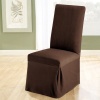 Sure Fit Stretch Pique Dining Room Chair Slipcover, Chocolate