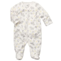 Osh Kosh Infant Boys Footed Microfleece Sleep & Play, Grey Animal Print, NB Osh Kosh Infant Boys Footed Microfleece Sleep & Play, Grey Animal Print, NB