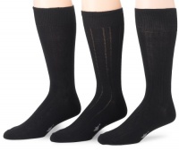 Dockers Men's 3-Pack Performance Dress Texture Socks