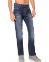 Buffalo by David Bitton Men's Driven Basic Straight Leg Jean in Lightly Sand