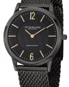 Stuhrling Original Men's 122.33551 Classic Ascot Somerset Elite Swiss Quartz Ultra Slim Black Mesh Bracelet Watch