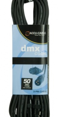 Accu Cable Ac3Pdmx50 Fifty Foot 3 Pin True Dmx Cable