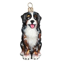 A lovely gift for any Bernese Mountain Dog owner, the Pet Set dog ornaments from Joy to the World are endorsed by Betty White to benefit Morris Animal Foundation. Each hand painted ornament is packed individually in its own black lacquered box.