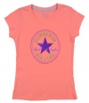 Converse Girls Chuck Taylor ALL STAR Shirt-Peach-Small