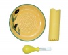 IMCG Ceramic Grater Plate Set - Yellow with Green