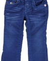 True Religion Boys 2-7 Jack Slim Fit Light Weight Overdye Cord, Royal Blue, 12