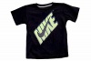 Nike Boy's Novelty Swoosh Logo Short Sleeve T-Shirt (4, Black)