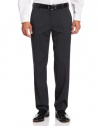 Kenneth Cole Reaction Men's Heather Stripe Modern Fit Flat Front Pant