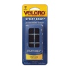 Velcro Sticky Back 7/8-Inches Square Value Pack, 32-Sets, Black (90348)