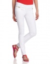 XOXO Juniors Exposed Pocket Zip Skinny Pant, White, 7/8