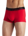 Calvin Klein Men's Bold Micro Low Rise Trunk, Red Head, Large