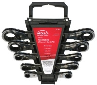 Apollo Precision Tools DT1212 5-Piece SAE Ratcheting Wrench Set Apollo Precision Tools DT1212 5-Piece SAE Ratcheting Wrench Set