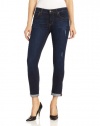 Rich & Skinny Women's Relaxed Ankle Crop Jean with Destruction