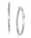 Giani Bernini Sterling Silver Earrings, Oval Twisted Hoop Earrings