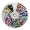 Premium MASH 1200 Piece 12 Color Nail Art Nailart 3D Design Tear Rain Drop Rhinestones