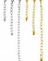 Necklace Bracelet Extender Set ~ 1, 2 and 4 in Gold and Silver Tone - 6 Pcs Total (FB209)