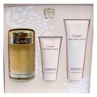 Cartier Baiser Vole By Cartier Gift Set: 3.4 Oz Eau De Parfum Spray + 1.6 Oz Body Lotion + 3.4 Oz Shower Gel Cartier Baiser Vole By Cartier Gift Set: 3.4 Oz Eau De Parfum Spray + 1.6 Oz Body Lotion + 3.4 Oz Shower Gel