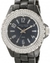 Anne Klein Women's 12/1983BMBB Black Ceramic, Stainless Steel, and Swarovski Crystal Bracelet Watch