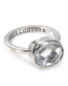 Juicy Couture 'Pretty Little Gems' Clear Solitaire Ring, Silver Tone