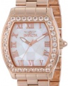 Invicta Women's 14529 Angel White Dial 18K Rose Gold Ion-Plated Stainless Steel Watch