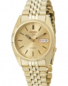 Seiko Men's SNXJ94 Automatic Goldtone Gold Dial Watch