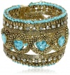 Betsey Johnson Fairyland Crystal Heart Gem Multi-Row Bracelet, 7.5