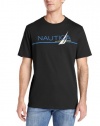 Nautica Men's Short Sleeve Logo Crew T-Shirt