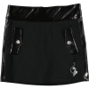 Baby Phat Girls Knit Skirt with Faux Leather Trim Black 2T